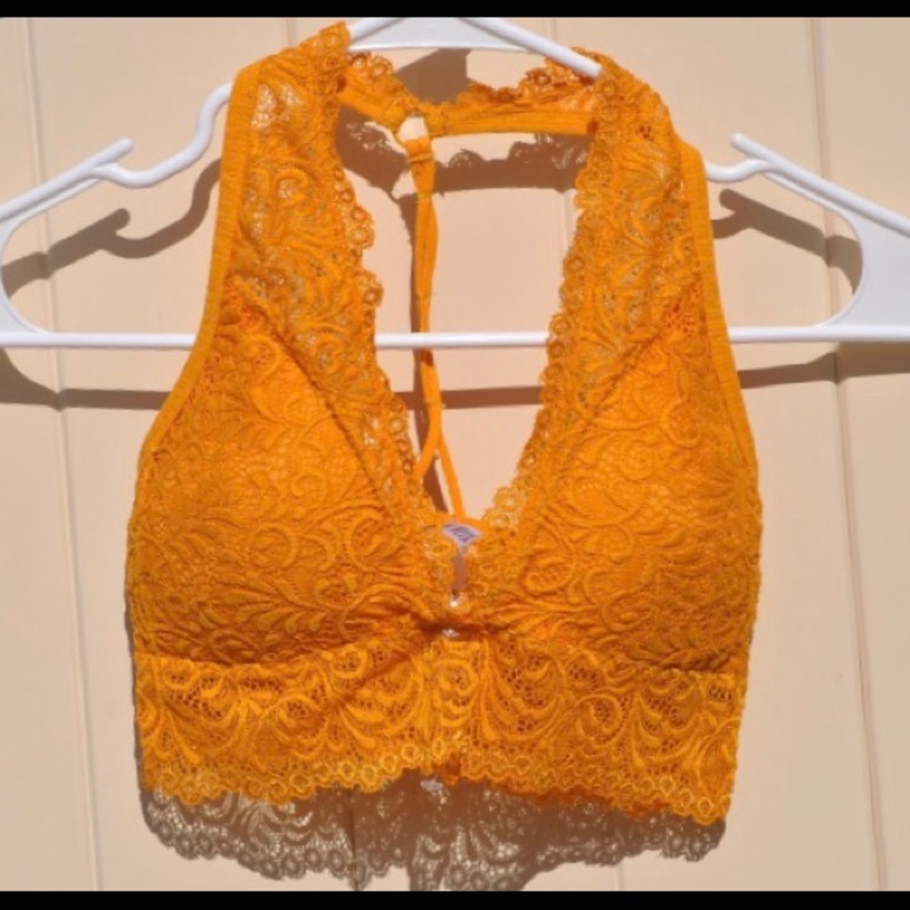 Golden laced bralette